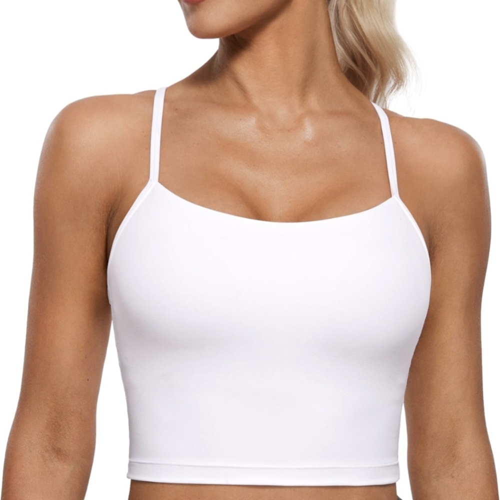 CRZ YOGA White Sports Tank Top
